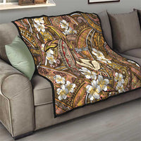 Personalised Hawaii Tribal Humpback Whale Quilt Melemele Hibiscus Seamless Pattern