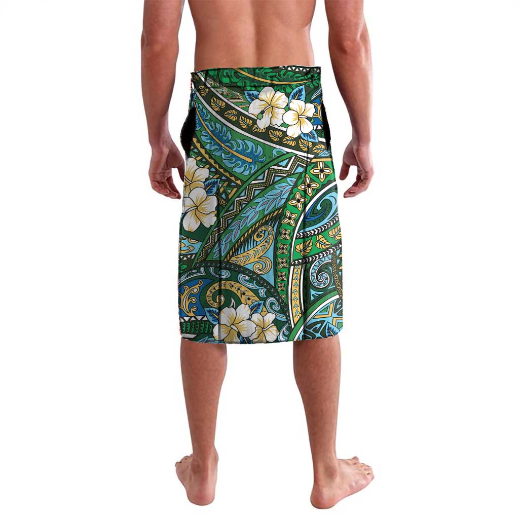 Personalised Hawaii Tribal Humpback Whale Lavalava Omaomao Hibiscus Seamless Pattern
