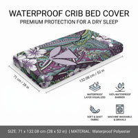 Personalised Hawaii Tribal Humpback Whale Baby Bed Cover Poni Hibiscus Seamless Pattern LT9 - Polynesian Pride
