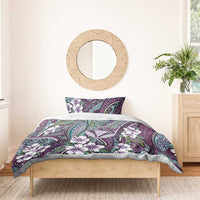 Personalised Hawaii Tribal Humpback Whale Bedding Set Poni Hibiscus Seamless Pattern