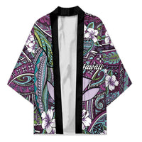 Personalised Hawaii Tribal Humpback Whale Kimono Poni Hibiscus Seamless Pattern