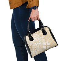 Custom Indo Fijians Shoulder Handbag Fiji ke Hindustani Polyneisan Paisley Beige Style