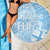 Custom Indo Fijians Beach Blanket Fiji ke Hindustani Polyneisan Paisley Blue Style