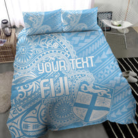Custom Indo Fijians Bedding Set Fiji ke Hindustani Polyneisan Paisley Blue Style
