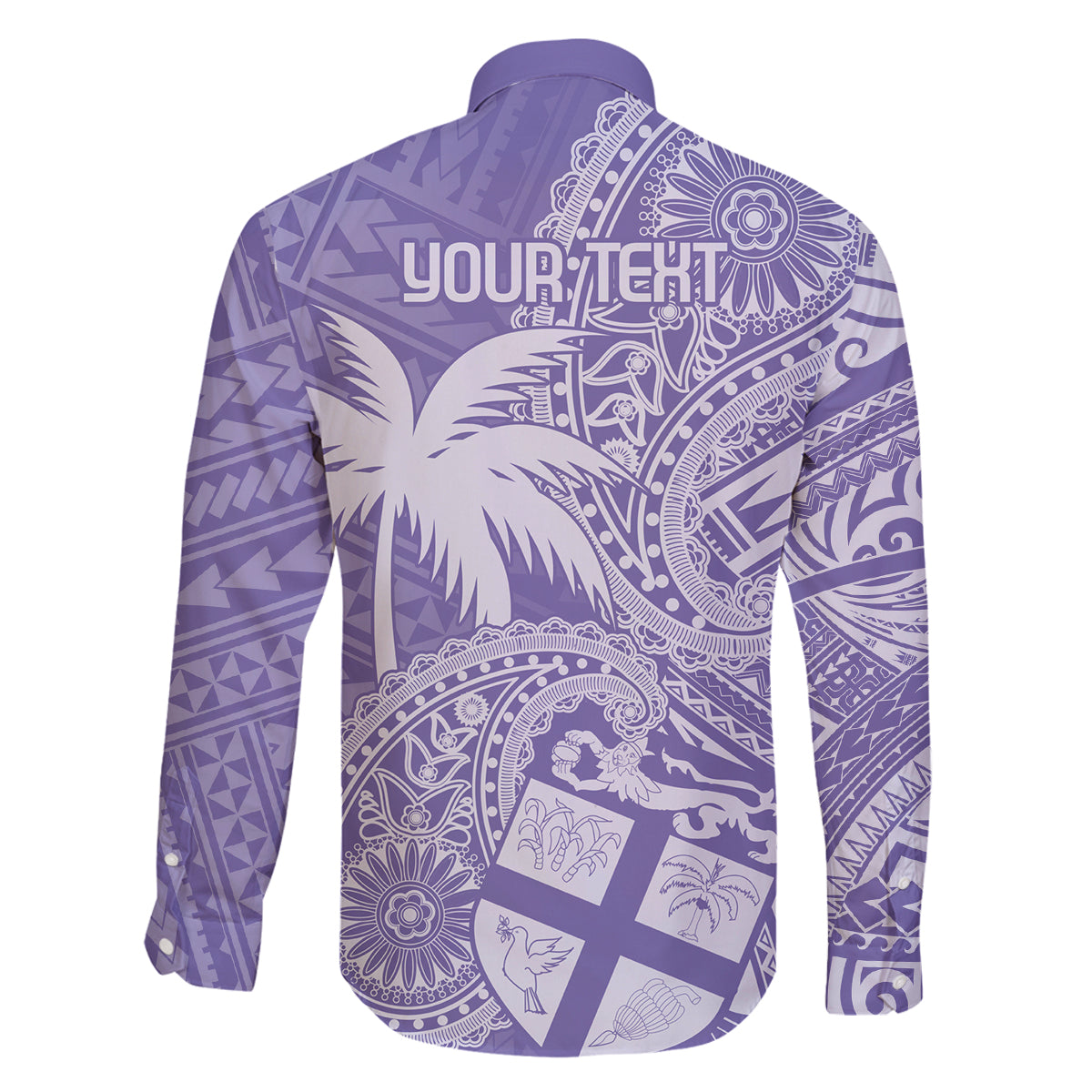 Custom Indo Fijians Family Matching Puletasi and Hawaiian Shirt Fiji ke Hindustani Polyneisan Paisley Purple Style LT9 - Polynesian Pride