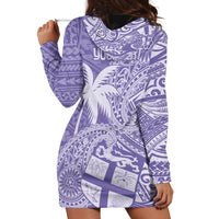 Custom Indo Fijians Hoodie Dress Fiji ke Hindustani Polyneisan Paisley Purple Style LT9 - Polynesian Pride