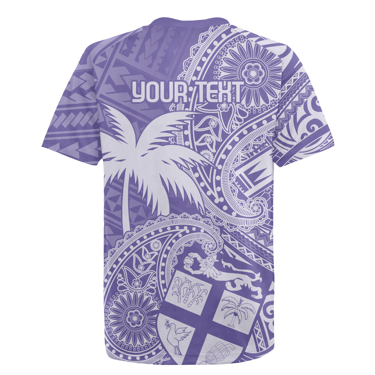 Custom Indo Fijians Rugby Jersey Fiji ke Hindustani Polyneisan Paisley Purple Style