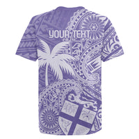 Custom Indo Fijians Rugby Jersey Fiji ke Hindustani Polyneisan Paisley Purple Style