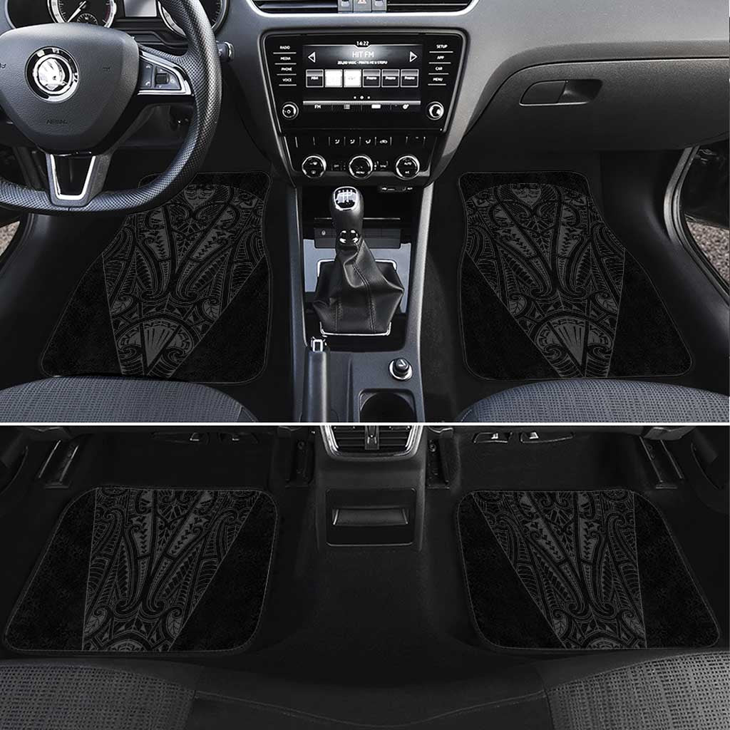 Queensland Maori Rugby Nga Hau e Wha Car Mats Black Motif