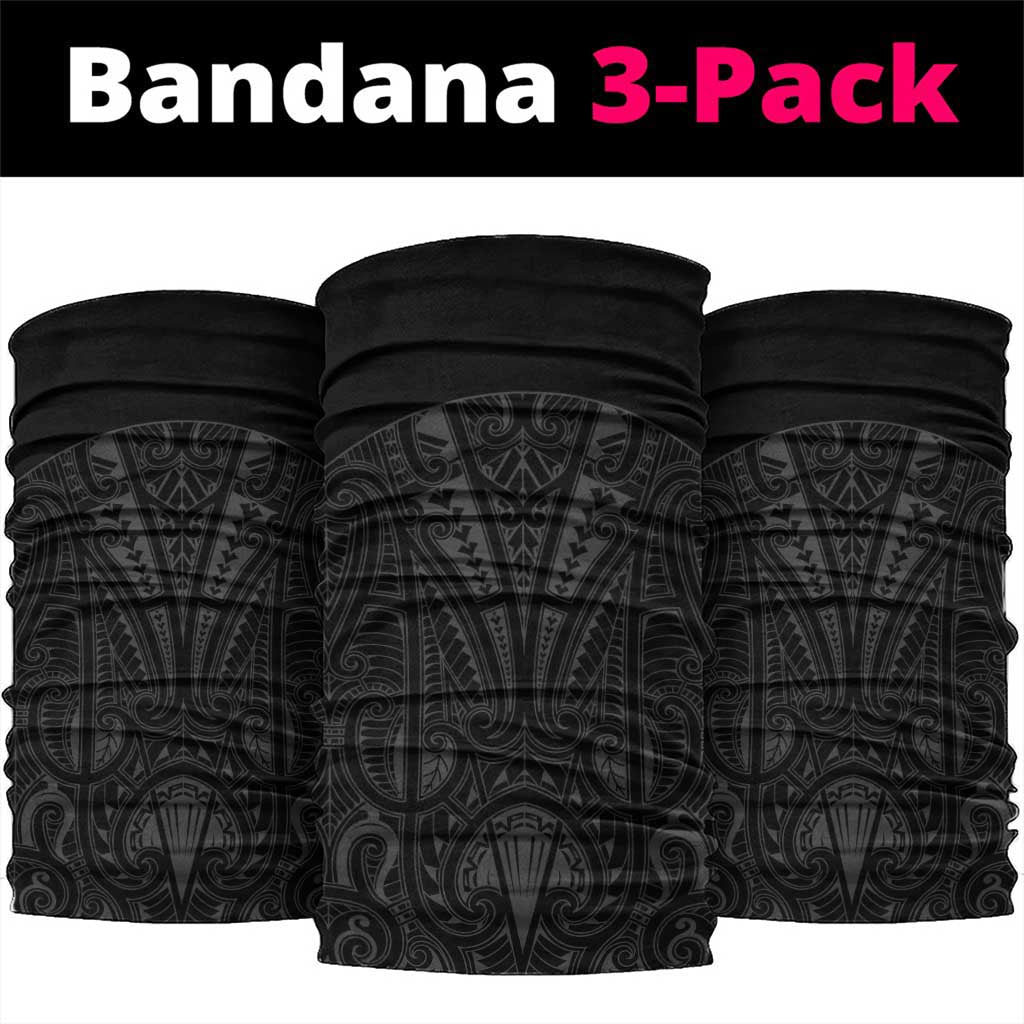 Queensland Maori Rugby Nga Hau e Wha Neck Gaiter Black Motif - Polynesian Pride