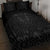 Queensland Maori Rugby Nga Hau e Wha Quilt Bed Set Black Motif