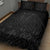 Queensland Maori Rugby Nga Hau e Wha Quilt Bed Set Black Motif