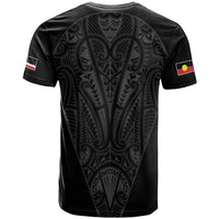 Queensland Maori Rugby Nga Hau e Wha T Shirt Black Motif LT9 - Polynesian Pride
