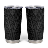 Queensland Maori Rugby Nga Hau e Wha Tumbler Cup Black Motif LT9 Black - Polynesian Pride