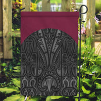 Queensland Maori Rugby Nga Hau e Wha Garden Flag Maroon Motif LT9 Garden Flag Maroon - Polynesian Pride