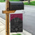 Queensland Maori Rugby Nga Hau e Wha Garden Flag Maroon Motif