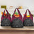 Queensland Maori Rugby Nga Hau e Wha Grocery Bag Maroon Motif