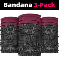 Queensland Maori Rugby Nga Hau e Wha Neck Gaiter Maroon Motif LT9 package One Size: 25*50cm Maroon - Polynesian Pride