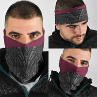 Queensland Maori Rugby Nga Hau e Wha Neck Gaiter Maroon Motif LT9 - Polynesian Pride