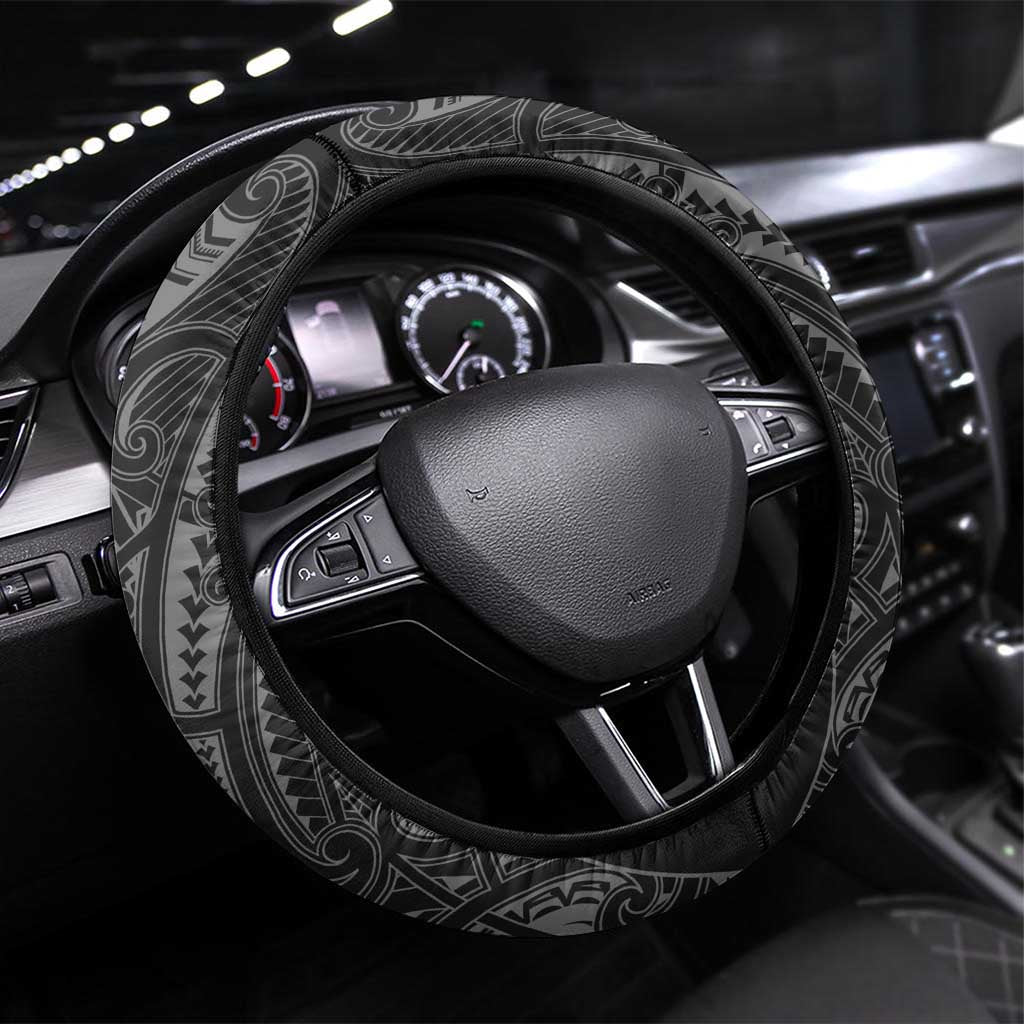 Queensland Maori Rugby Nga Hau e Wha Steering Wheel Cover Maroon Motif