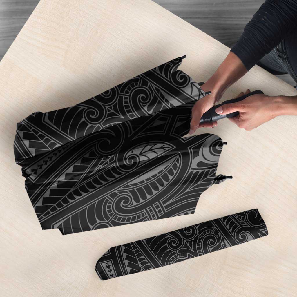Queensland Maori Rugby Nga Hau e Wha Umbrella Maroon Motif - Polynesian Pride