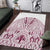 Queensland Maori Rugby Nga Hau e Wha Area Rug White Motif
