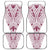 Queensland Maori Rugby Nga Hau e Wha Car Mats White Motif