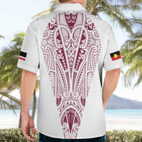 Queensland Maori Rugby Nga Hau e Wha Hawaiian Shirt White Motif LT9 - Polynesian Pride
