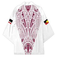 Queensland Maori Rugby Nga Hau e Wha Kimono White Motif LT9 - Polynesian Pride