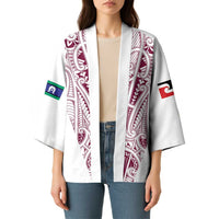 Queensland Maori Rugby Nga Hau e Wha Kimono White Motif LT9 - Polynesian Pride
