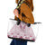Queensland Maori Rugby Nga Hau e Wha Leather Tote Bag White Motif