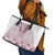 Queensland Maori Rugby Nga Hau e Wha Leather Tote Bag White Motif
