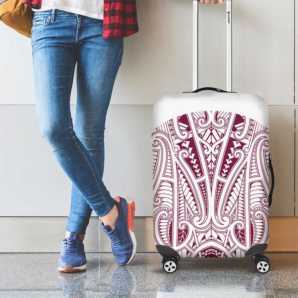 Queensland Maori Rugby Nga Hau e Wha Luggage Cover White Motif