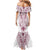 Queensland Maori Rugby Nga Hau e Wha Mermaid Dress White Motif