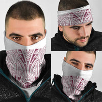 Queensland Maori Rugby Nga Hau e Wha Neck Gaiter White Motif - Polynesian Pride