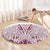 Queensland Maori Rugby Nga Hau e Wha Round Carpet White Motif