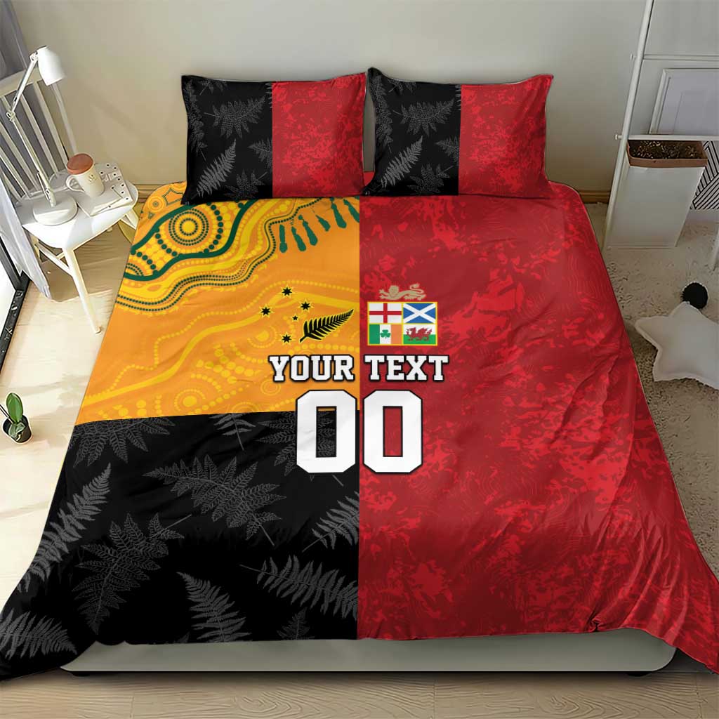 Custom British Lions-AUNZ Bedding Set Australia-New Zealand Indigenous Motif LT9 - Polynesian Pride