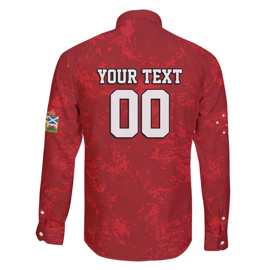 Custom British Lions-AUNZ Family Matching Off Shoulder Maxi Dress and Hawaiian Shirt Australia-New Zealand Indigenous Motif