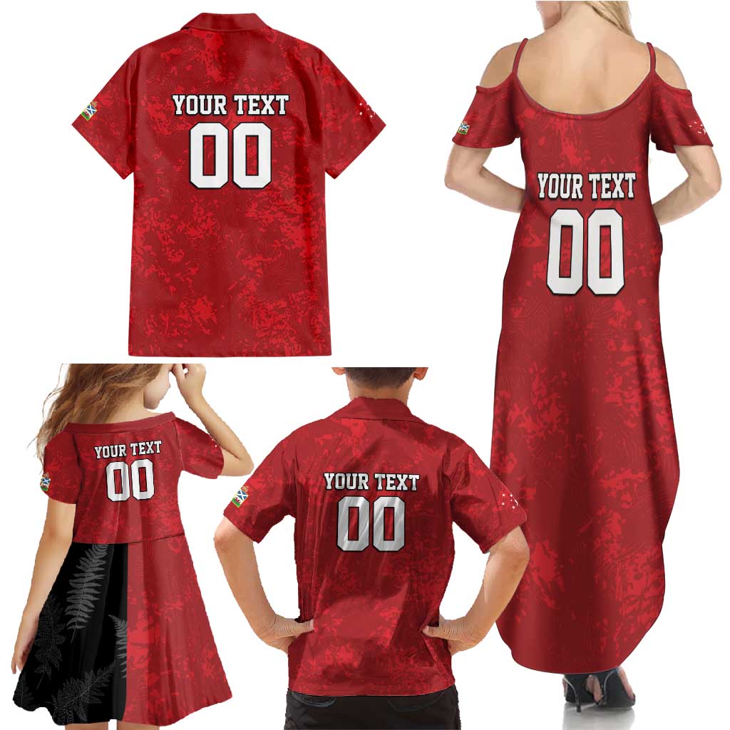 Custom British Lions-AUNZ Family Matching Summer Maxi Dress and Hawaiian Shirt Australia-New Zealand Indigenous Motif LT9 - Polynesian Pride