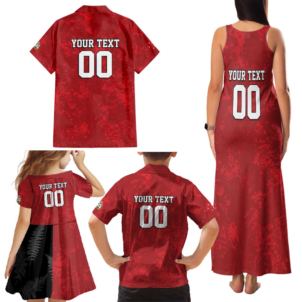 Custom British Lions-AUNZ Family Matching Tank Maxi Dress and Hawaiian Shirt Australia-New Zealand Indigenous Motif LT9 - Polynesian Pride