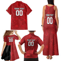 Custom British Lions-AUNZ Family Matching Tank Maxi Dress and Hawaiian Shirt Australia-New Zealand Indigenous Motif LT9 - Polynesian Pride