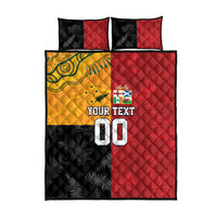 Custom British Lions-AUNZ Quilt Bed Set Australia-New Zealand Indigenous Motif LT9 - Polynesian Pride