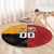 Custom British Lions-AUNZ Round Carpet Australia-New Zealand Indigenous Motif