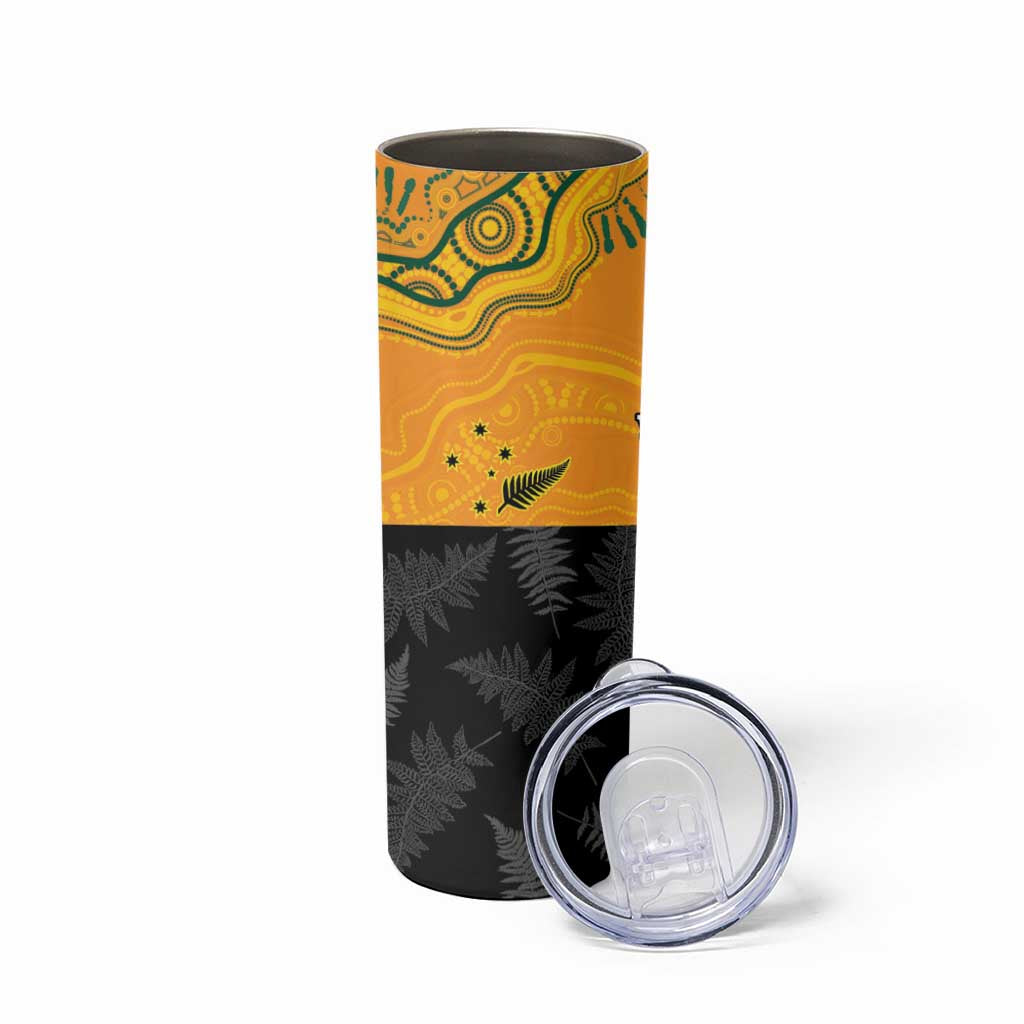 Custom British Lions-AUNZ Skinny Tumbler Australia-New Zealand Indigenous Motif LT9 - Polynesian Pride