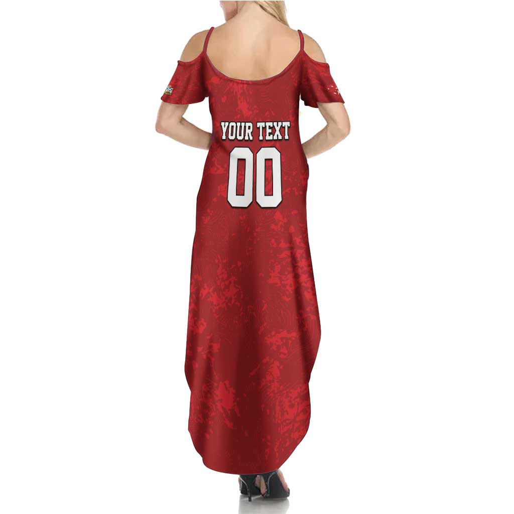 Custom British Lions-AUNZ Summer Maxi Dress Australia-New Zealand Indigenous Motif
