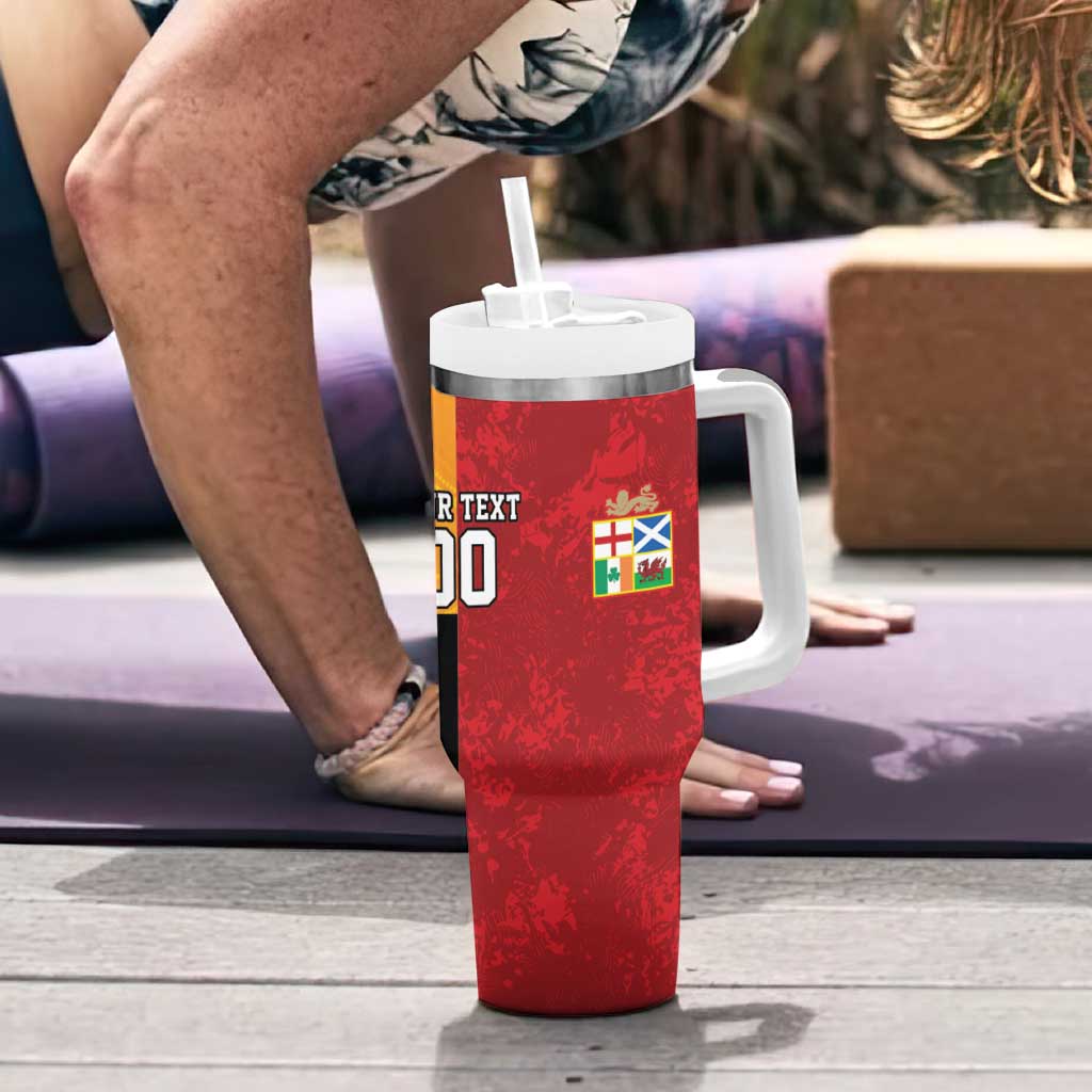 Custom British Lions-AUNZ Tumbler With Handle Australia-New Zealand Indigenous Motif