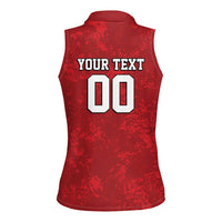 Custom British Lions-AUNZ Women Sleeveless Polo Shirt Australia-New Zealand Indigenous Motif