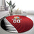 Custom British Lions New Zealand Round Carpet Half Black Fern