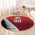 Custom British Lions New Zealand Round Carpet Half Black Fern