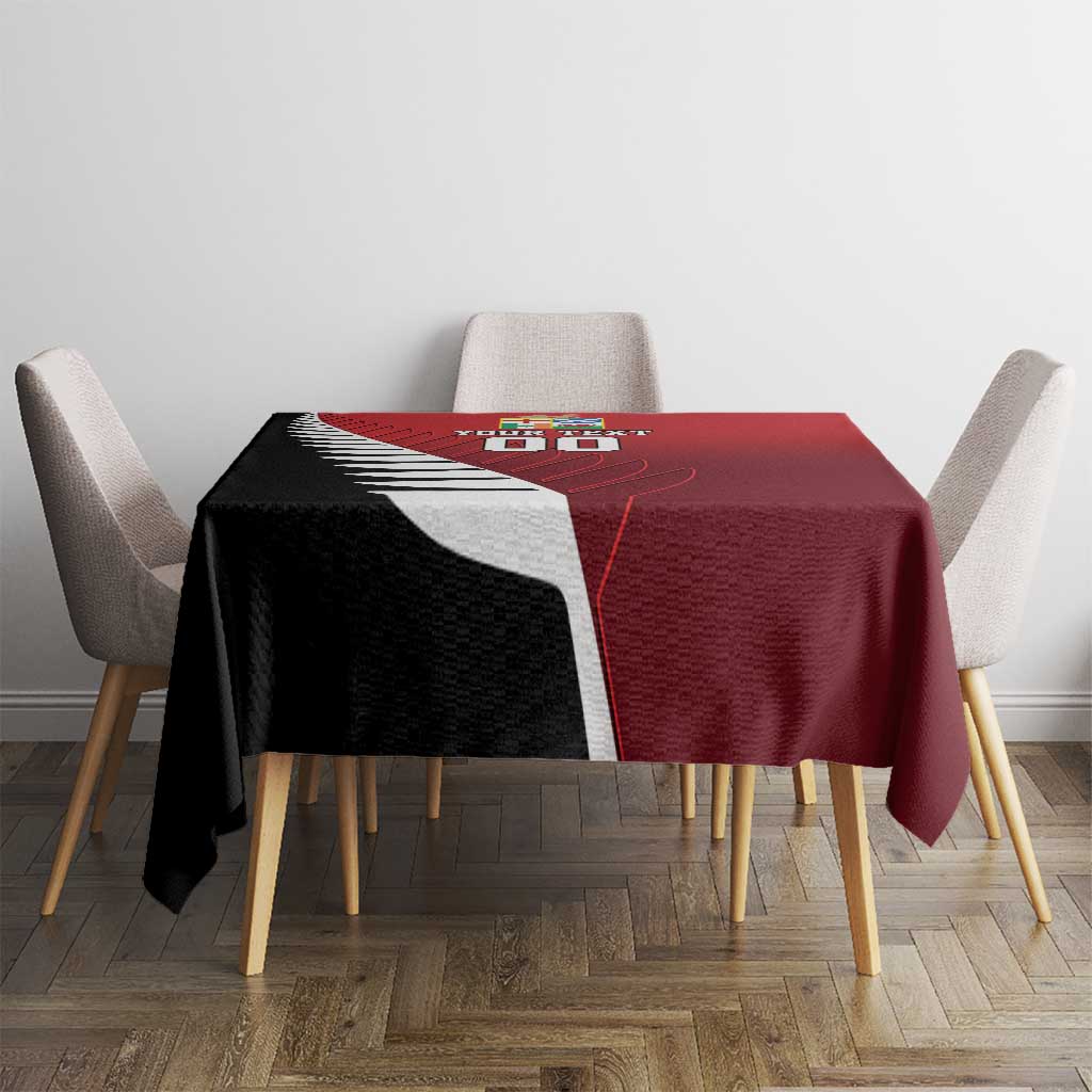 Custom British Lions New Zealand Tablecloth Half Black Fern